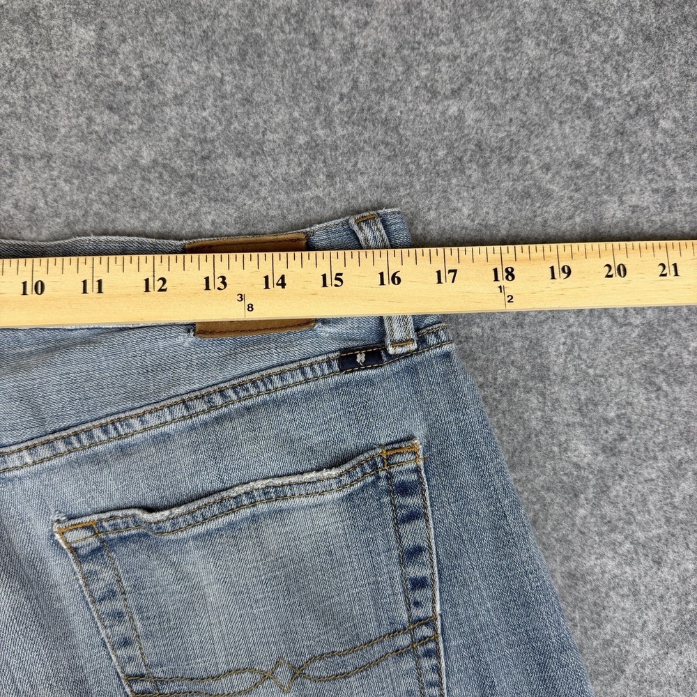 Lucky Brand 221 Original Straight Jeans Mens 34x30 Light Wash Blue Denim Pants - Picture 6 of 7